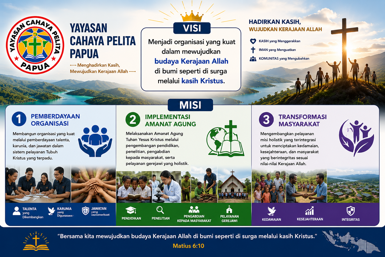 Gambar Profil yayasan Cahaya Pelita Papua
